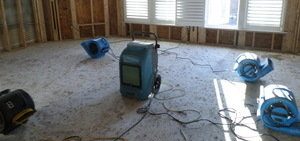 Living Room Dry Out After A Flooding Incident